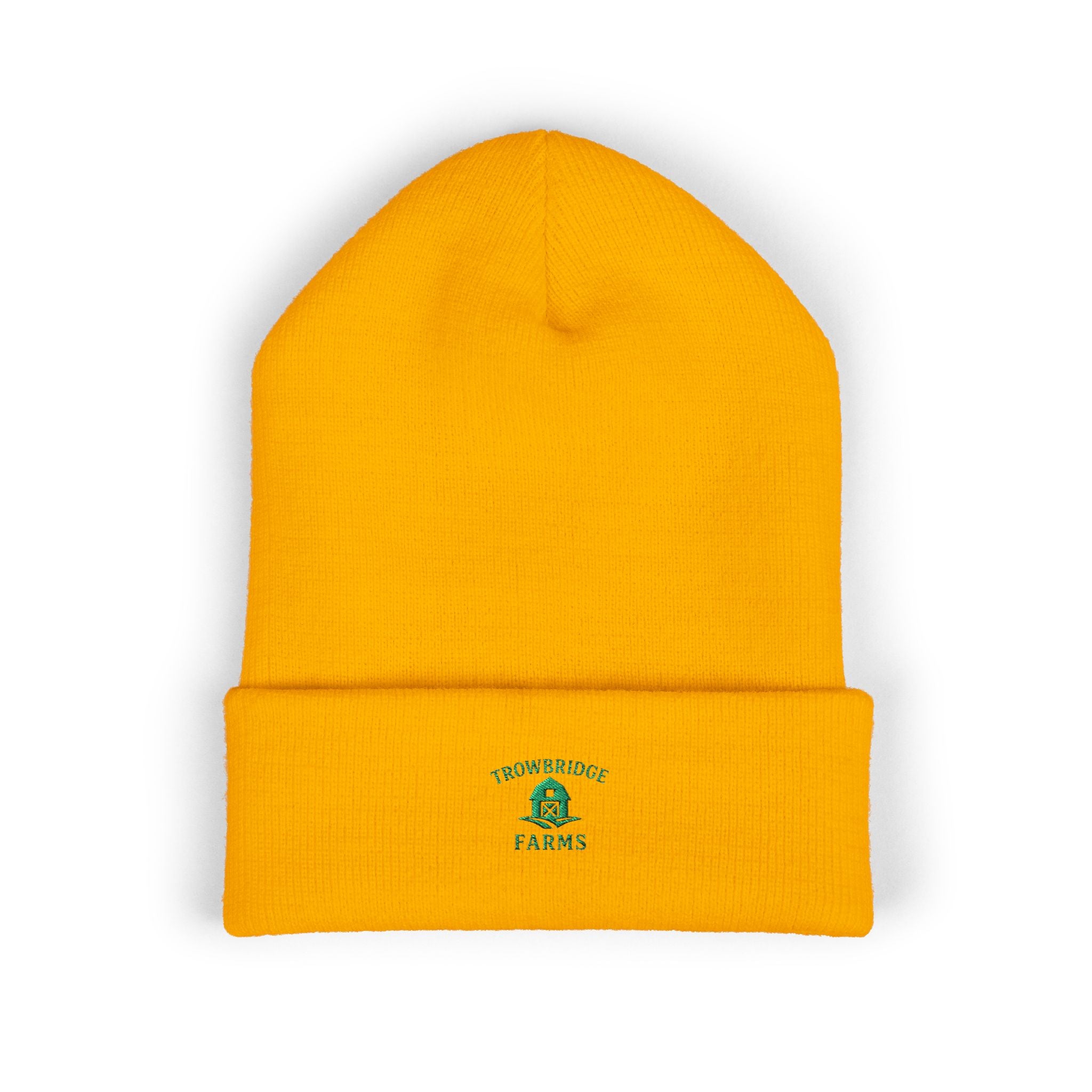 Embroidered Cuffed Beanie —  Logo "Trowbridge Farms"