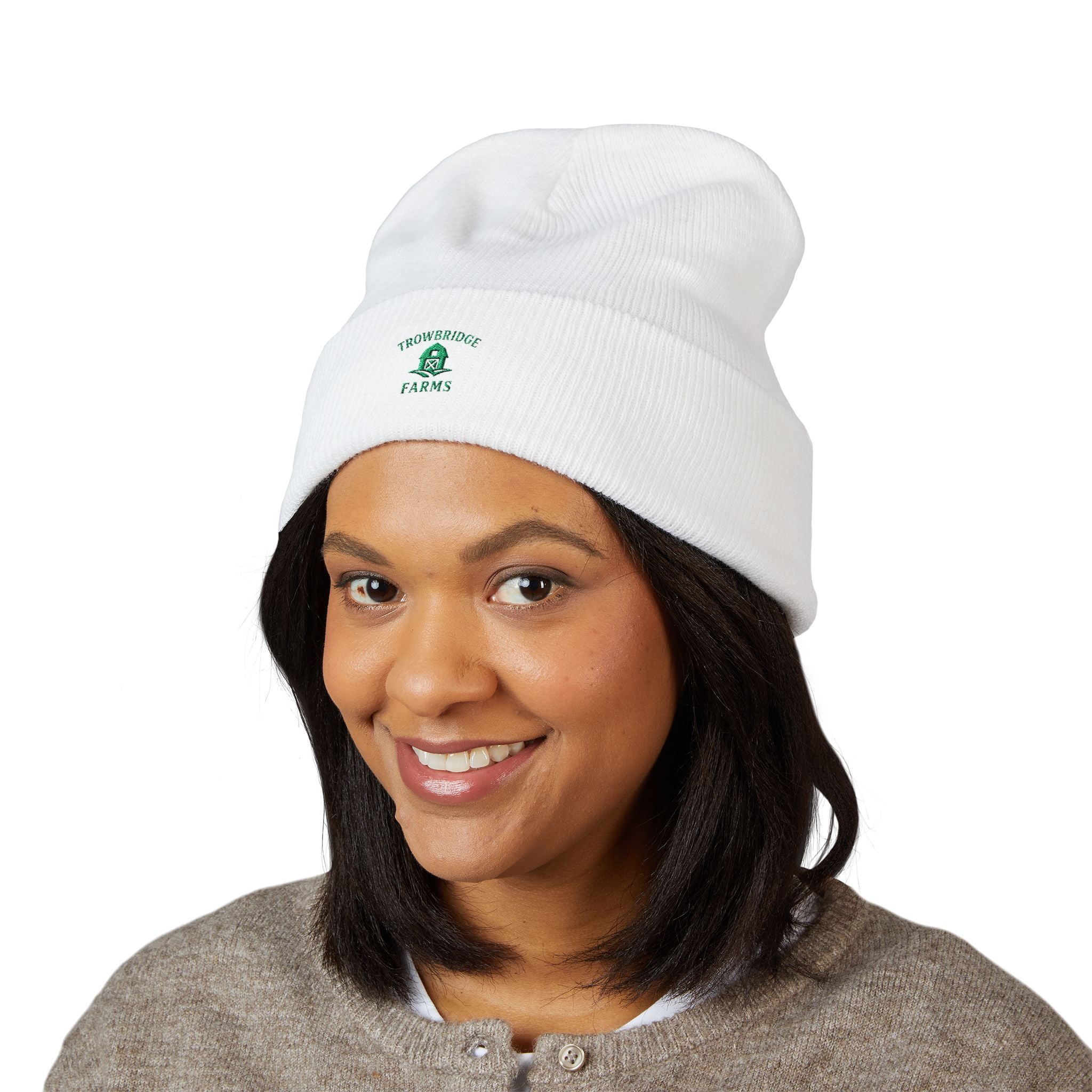 Embroidered Cuffed Beanie —  Logo "Trowbridge Farms"