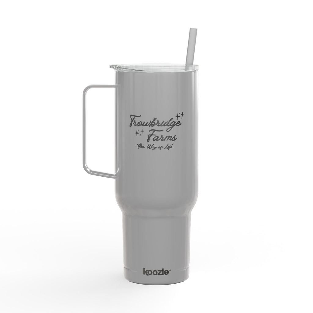 40oz Engraved Insulated Tumbler with Lid & Straw — Travel Mug for Commuters, Gifts & Outdoor Use