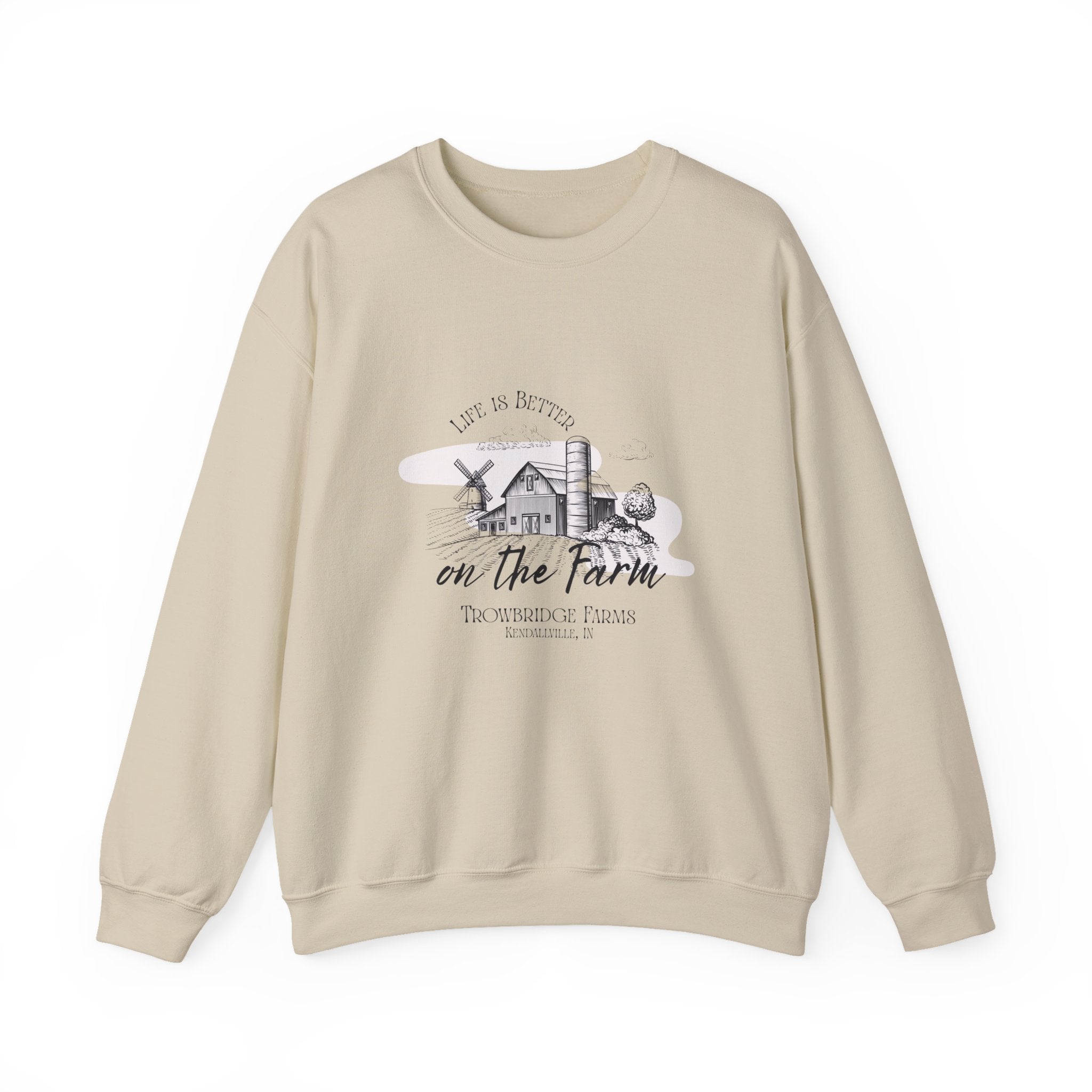 Farm Life Crewneck Sweatshirt — "Life is Better on the Farm"