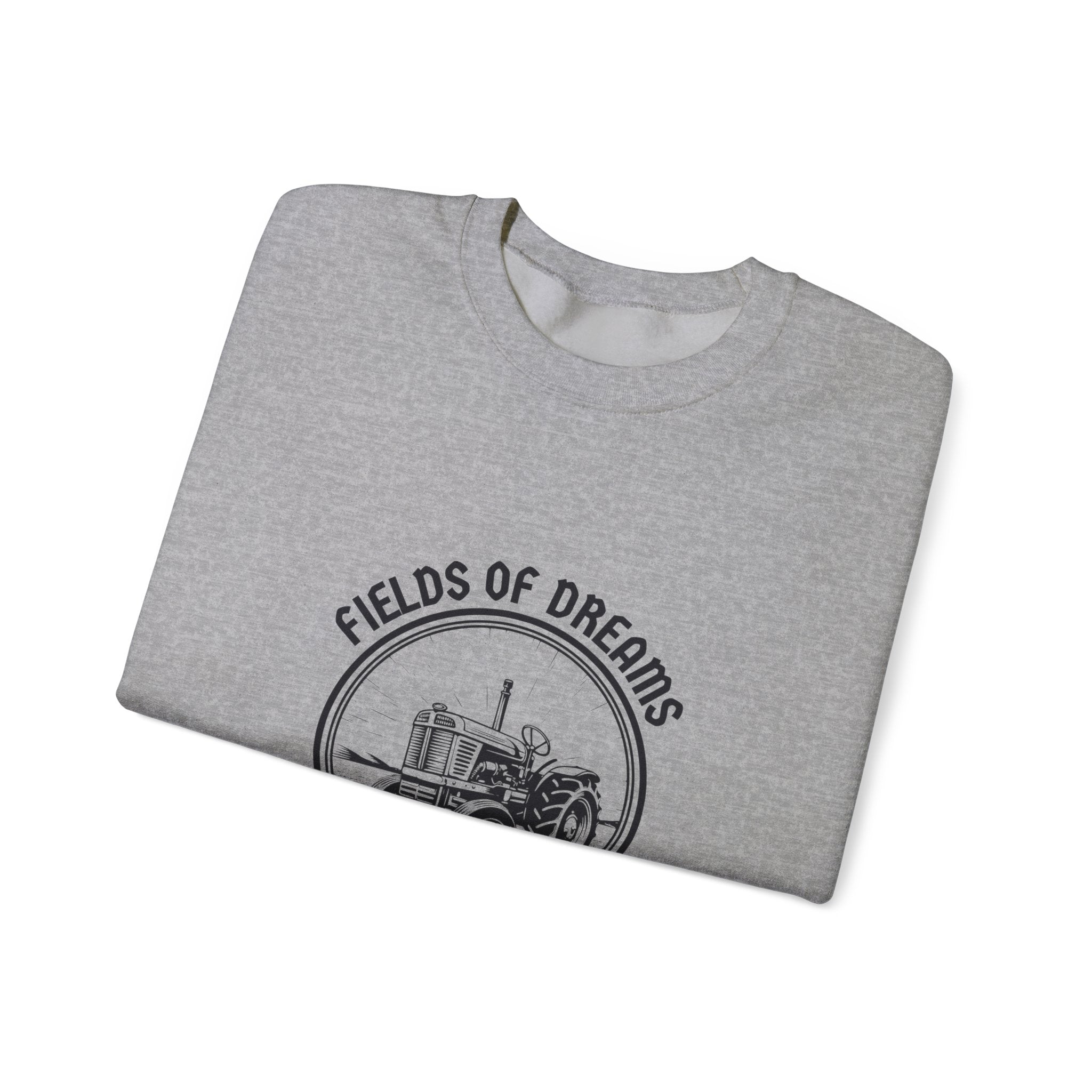 Fields of Dreams Tractor Crewneck Sweatshirt — Vintage Farm Graphic