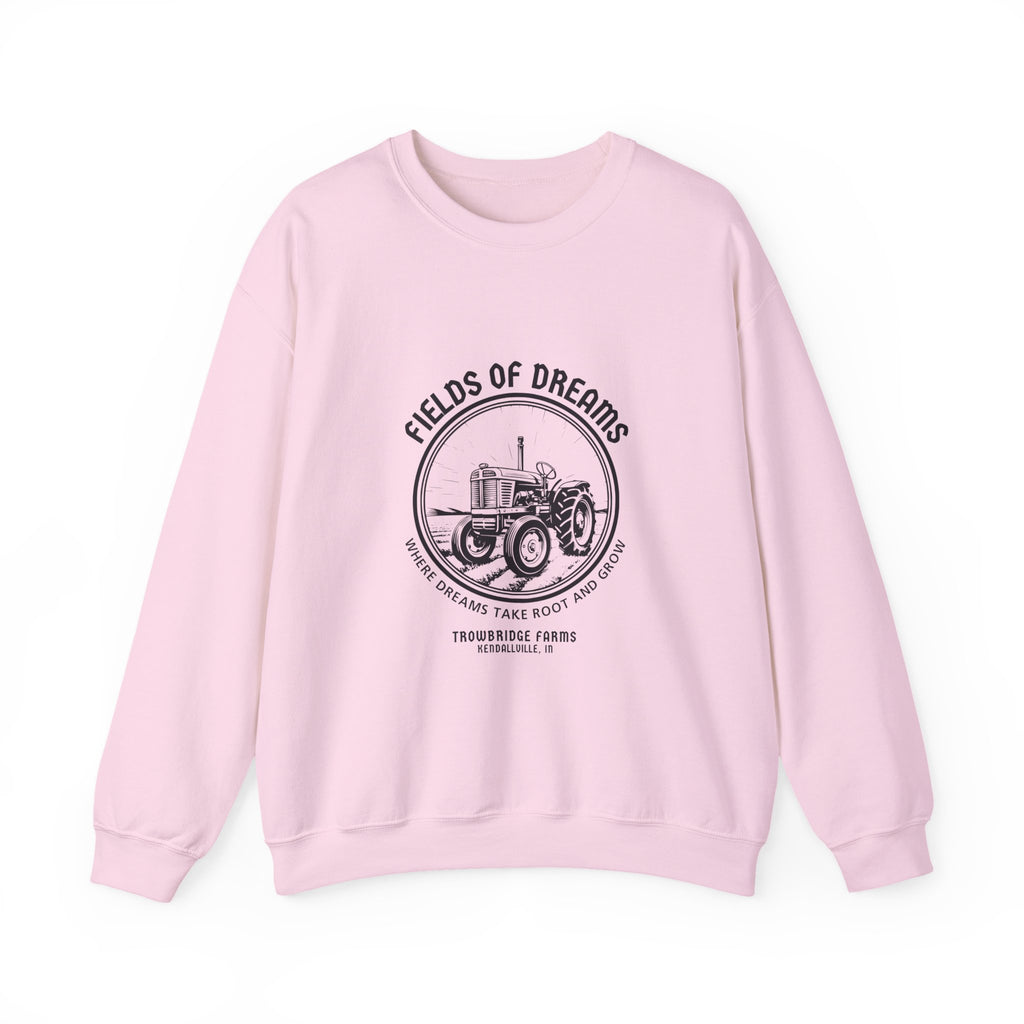 Fields of Dreams Tractor Crewneck Sweatshirt — Vintage Farm Graphic