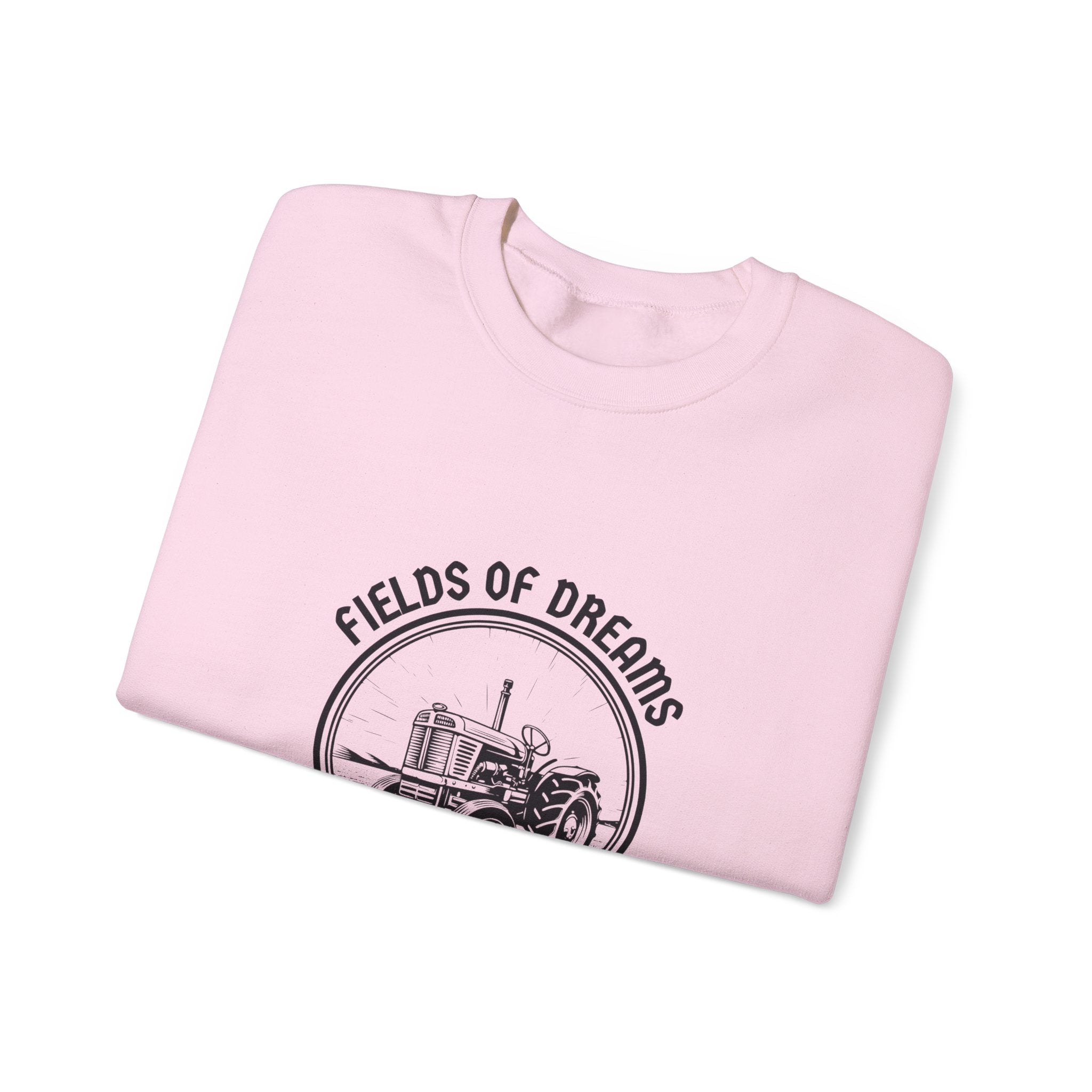 Fields of Dreams Tractor Crewneck Sweatshirt — Vintage Farm Graphic