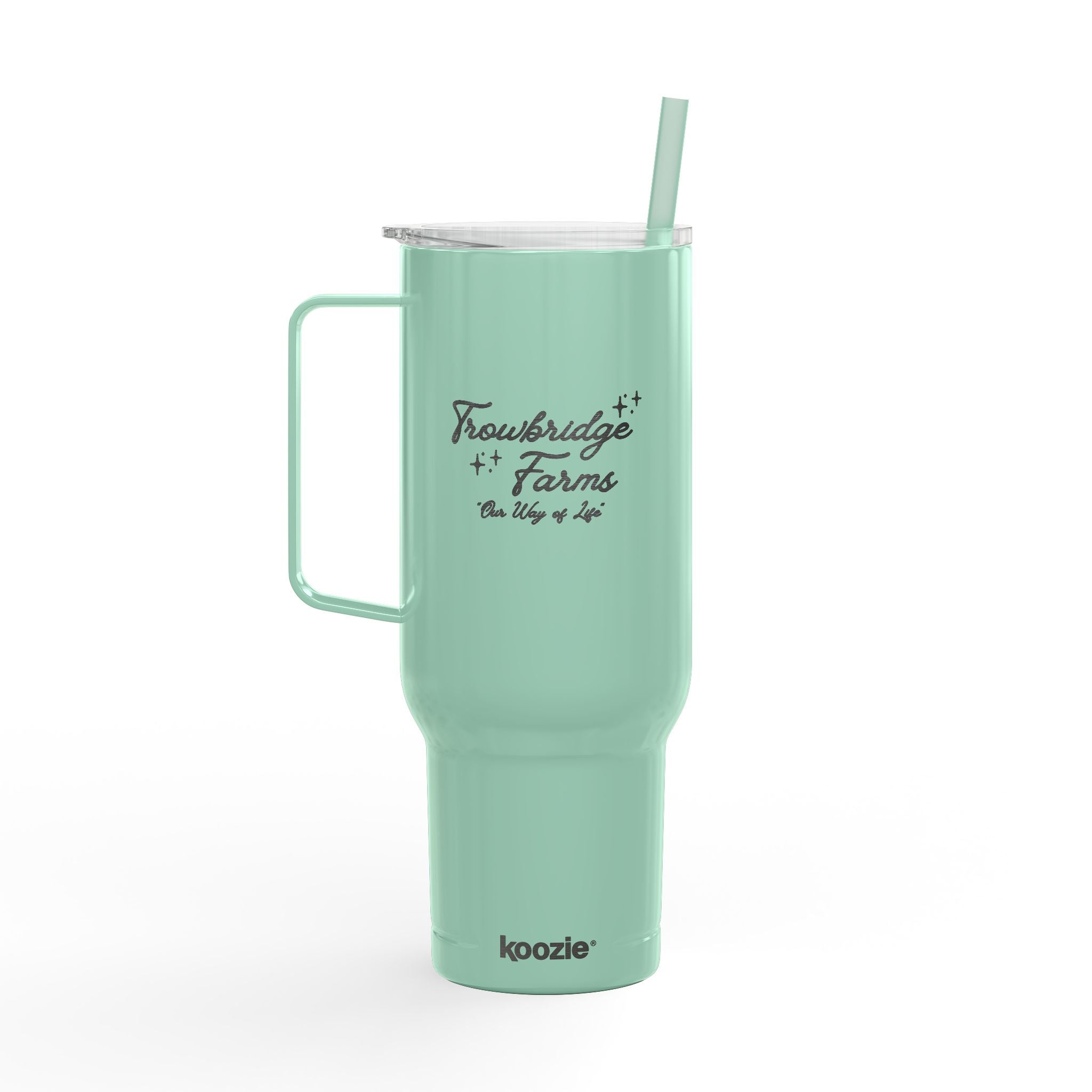 40oz Engraved Insulated Tumbler with Lid & Straw — Travel Mug for Commuters, Gifts & Outdoor Use
