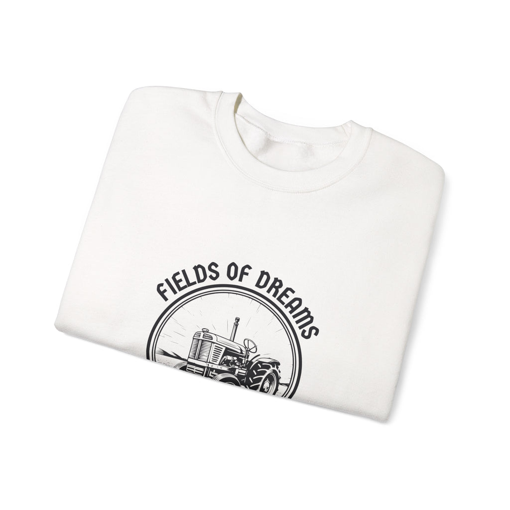 Fields of Dreams Tractor Crewneck Sweatshirt — Vintage Farm Graphic
