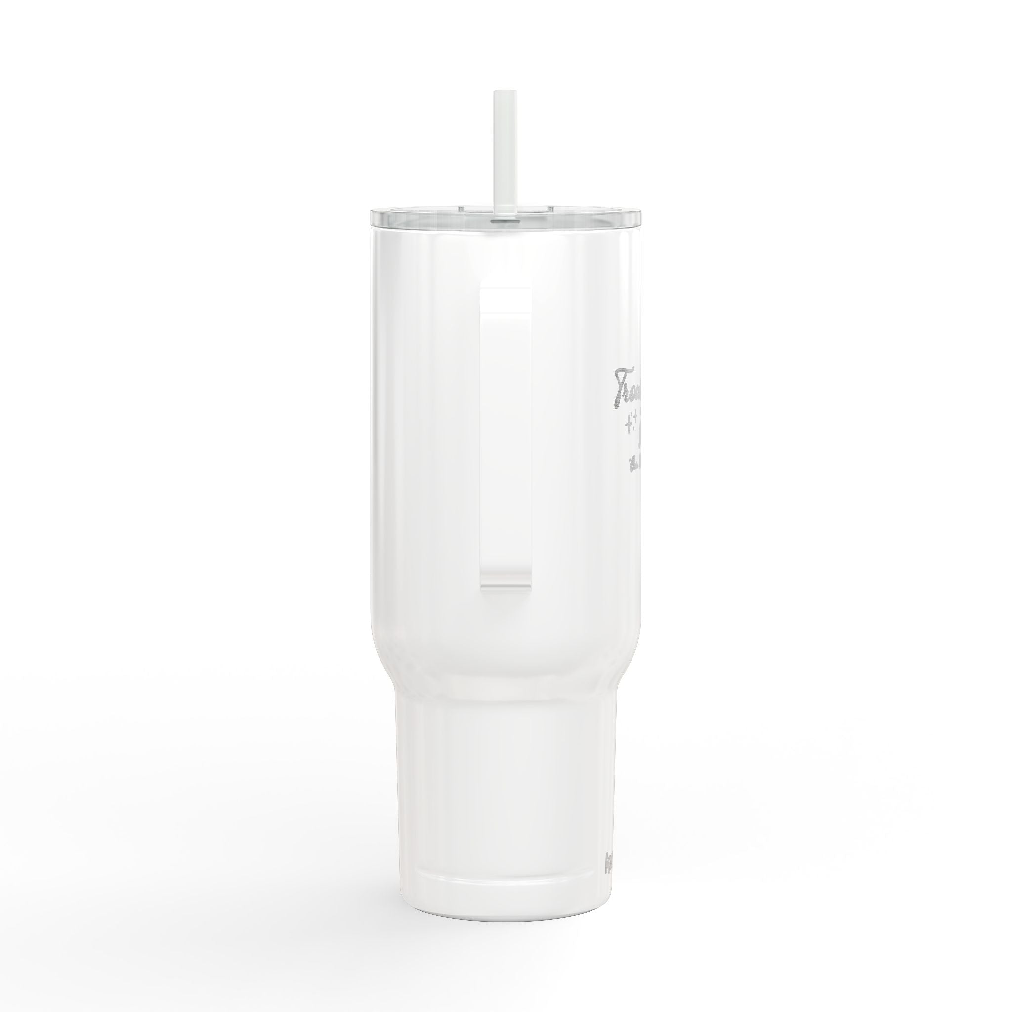 40oz Engraved Insulated Tumbler with Lid & Straw — Travel Mug for Commuters, Gifts & Outdoor Use